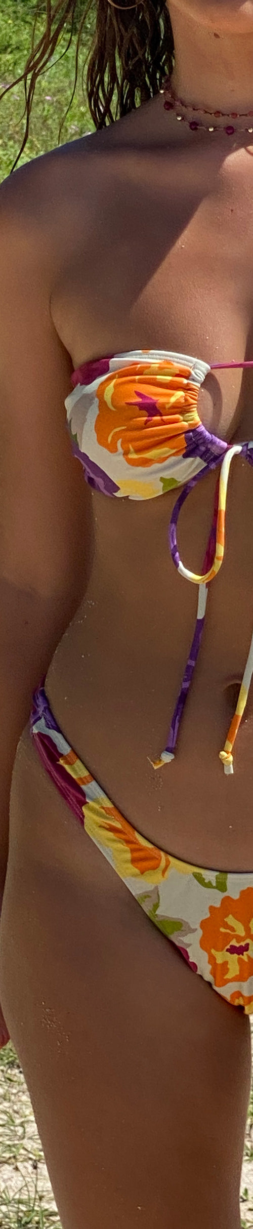 Image of Farida Bikini Bottom in Tropicana Brights