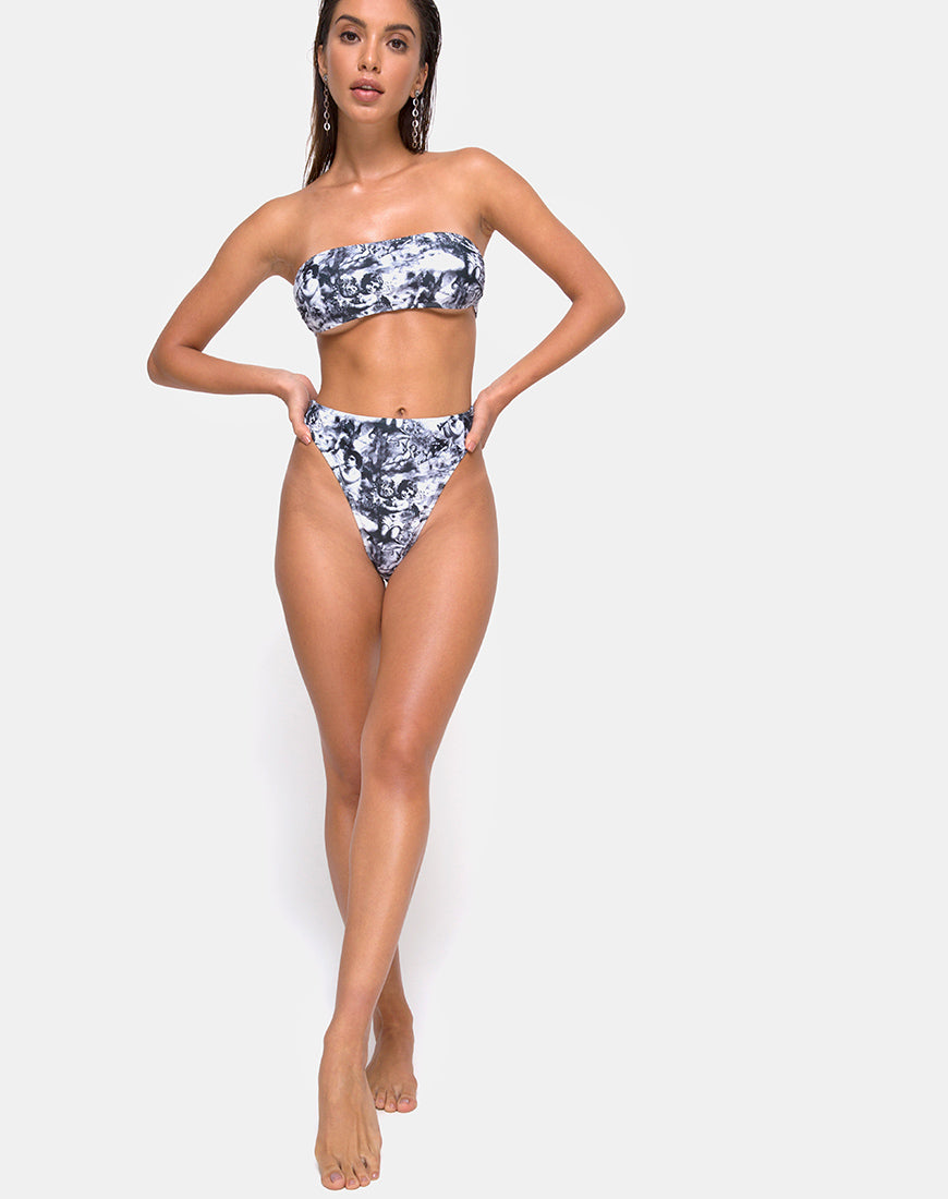 Image of Izarla Bikini Tube Top in Cherub Grey