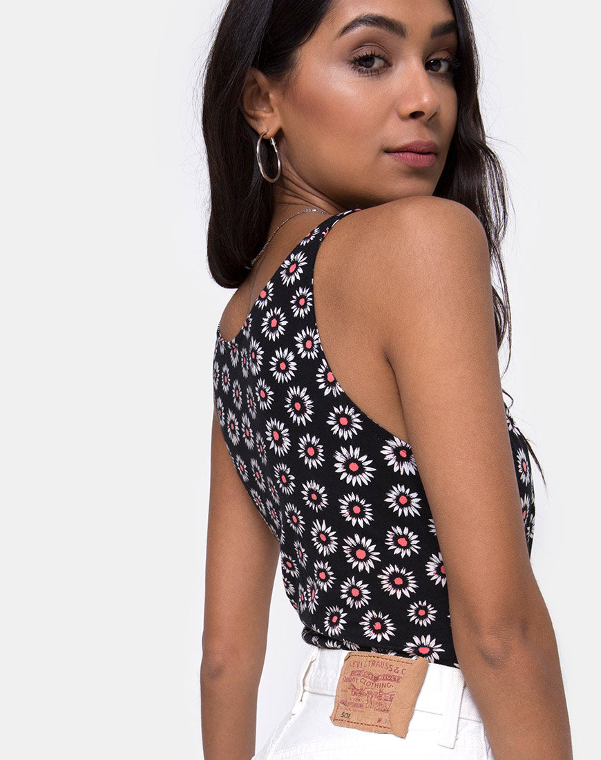 Image of Jairi Wrap Bodice in Dancing Daisy