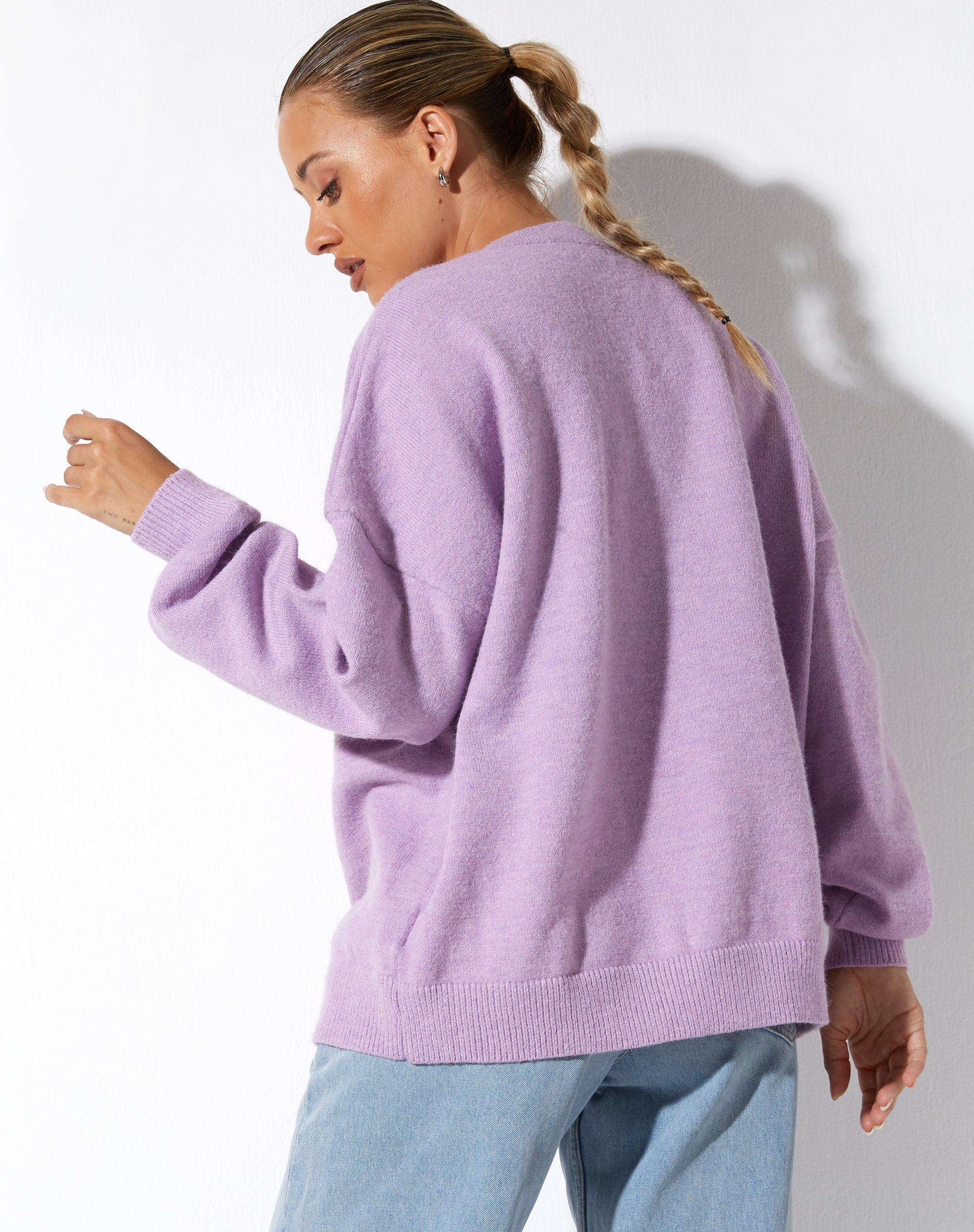 Lilac Purple See Ya Oversized Jumper Jamin motelrocks