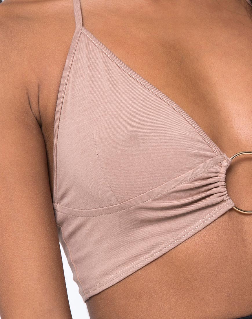 Image of Jeppa Crop Top in Jersey Tan