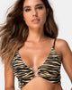 Image of Jeppa Bralette Top in Tiger