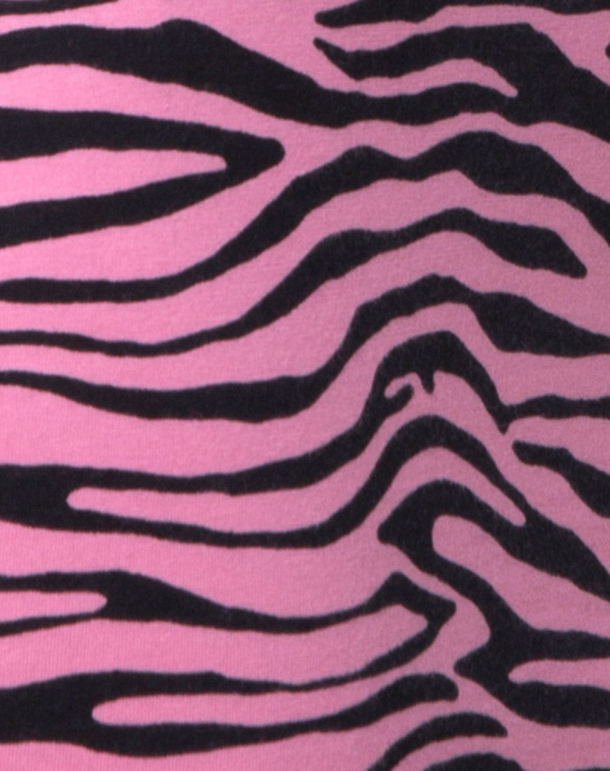Image of Jezabel Dress in Zips Zebra Pink