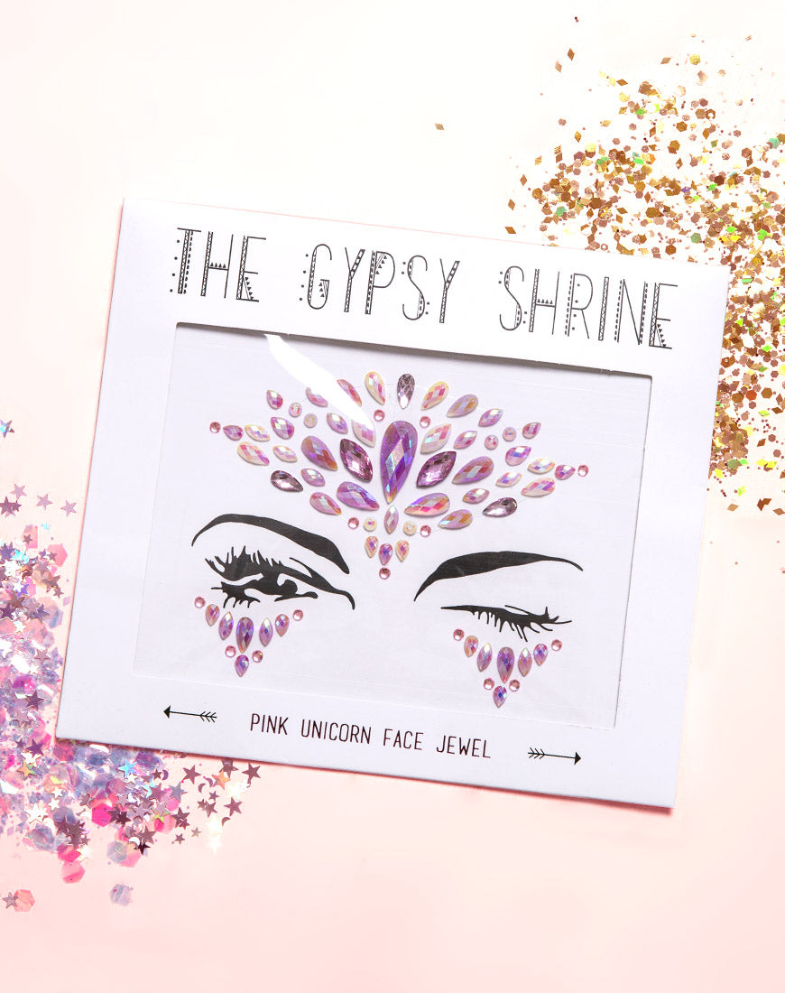 The Gypsy Shrine Face Jewel in Pink Unicorn