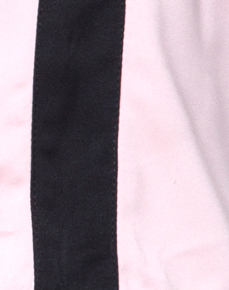 Image of Jiho Crop Top in Blush with Black Stripe