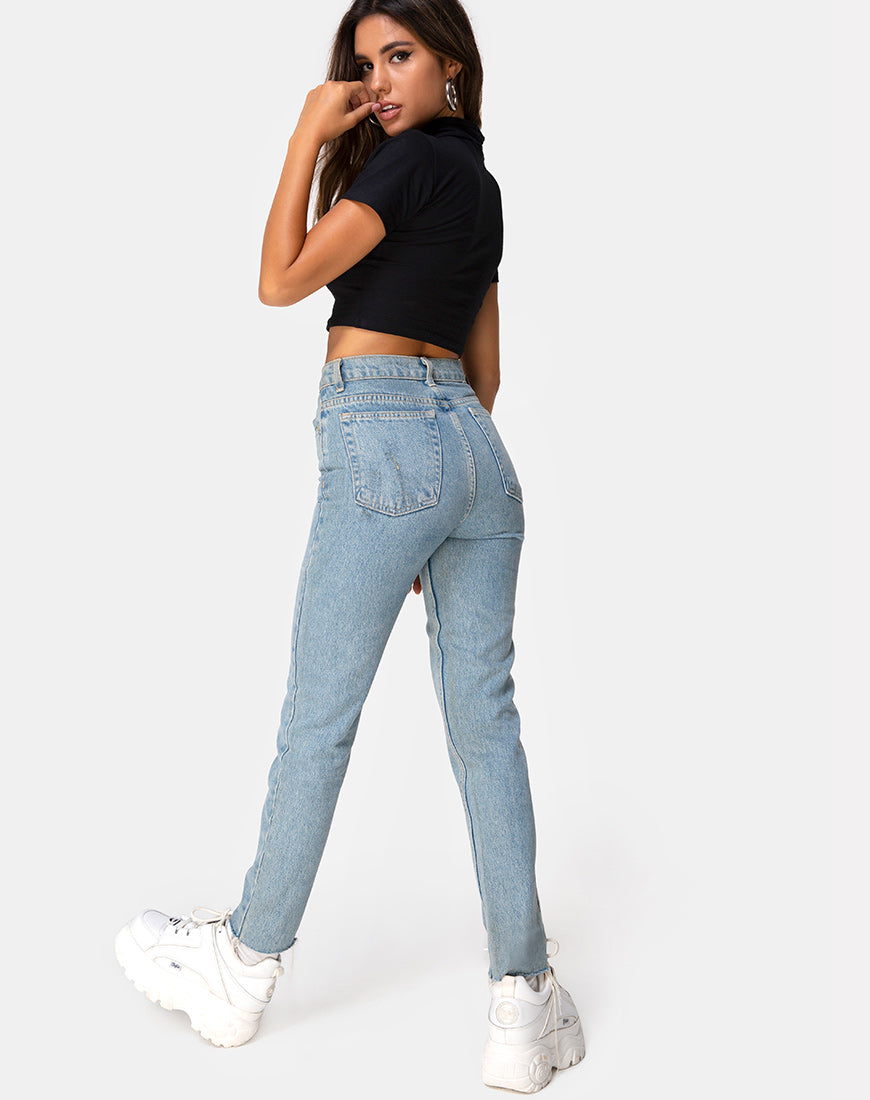 Image of Jiso Crop Top in Black