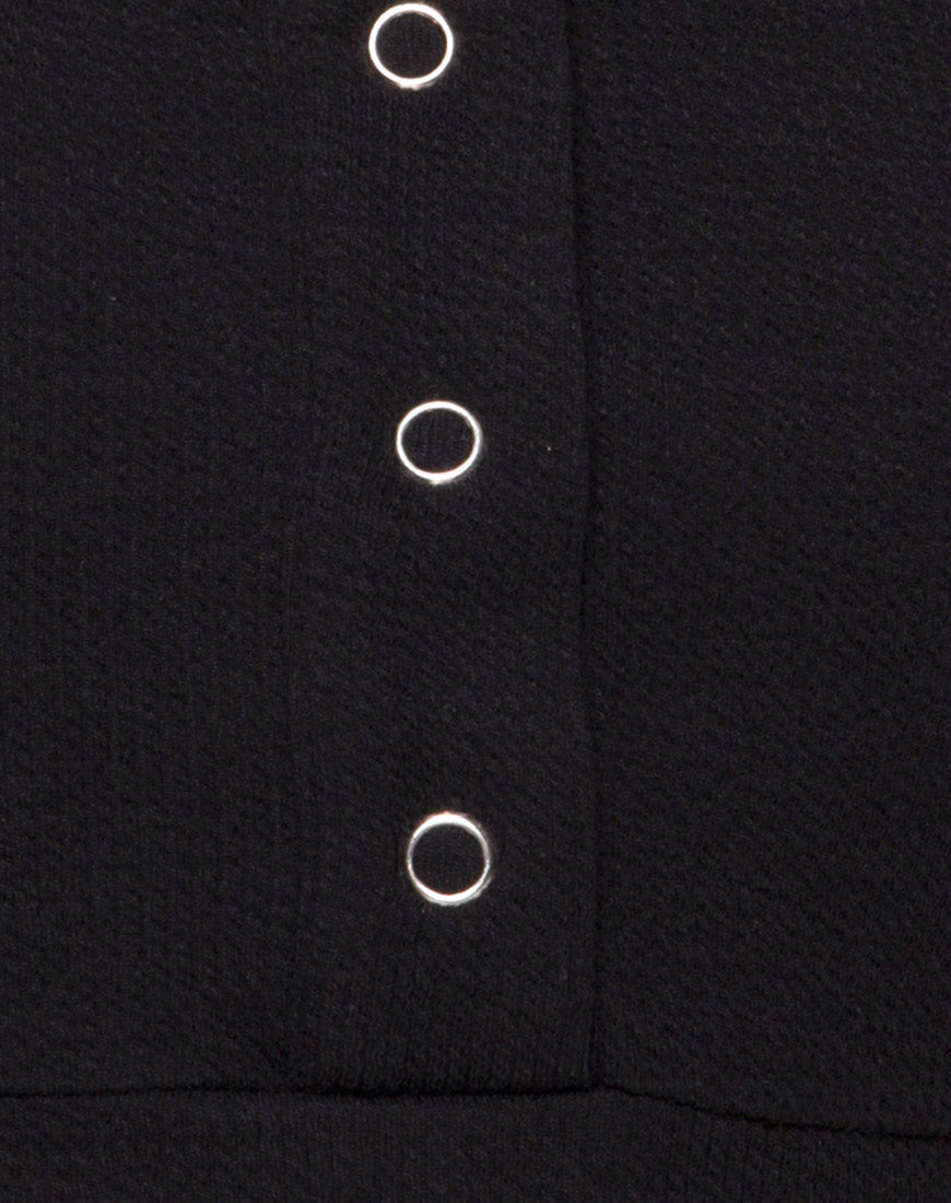 Image of Kalica Crop Top in Rib Black