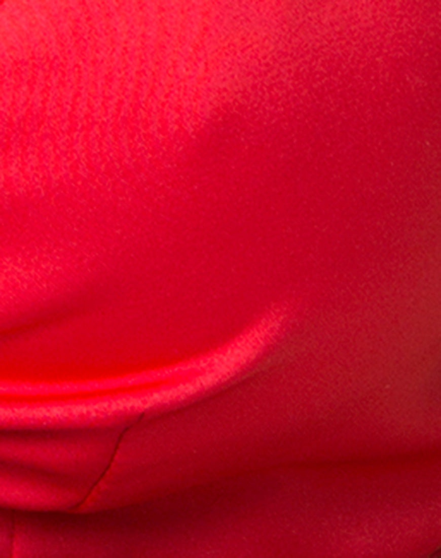 Image of Kasen Bralet in Satin Red