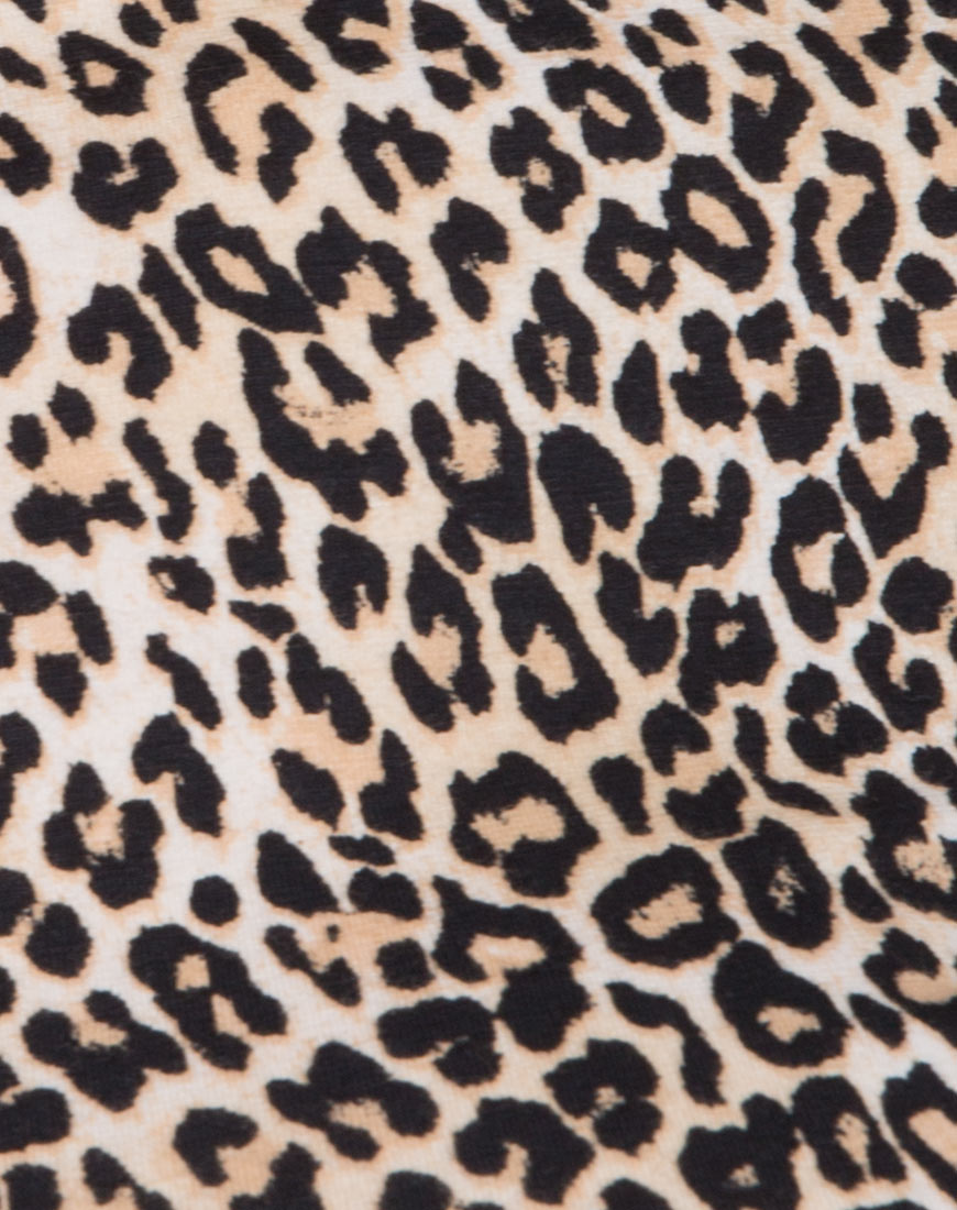 Image of Katwin Bodycon Dress in Rar Leopard Brown