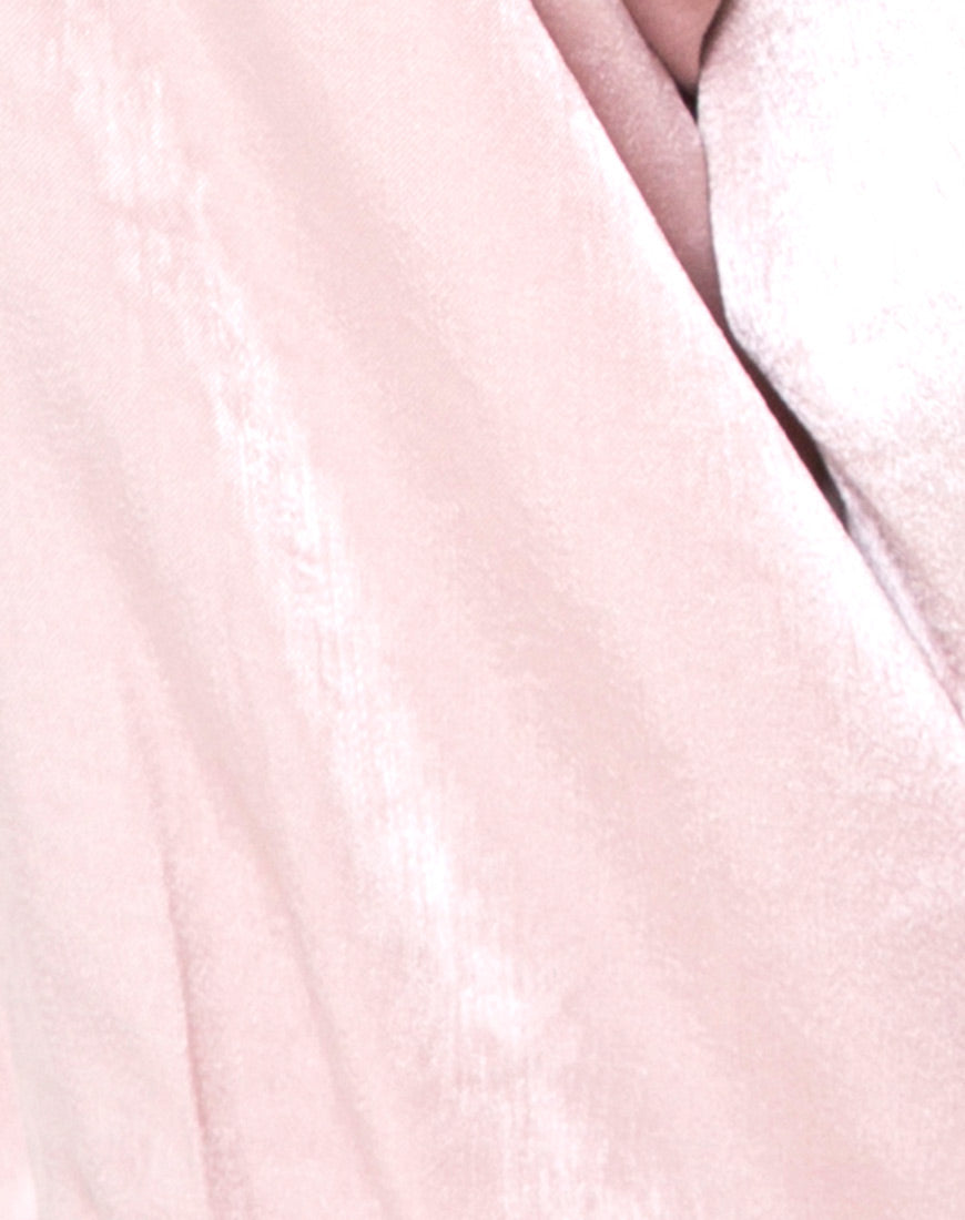 Image of Kavida Crop Top in Satin Dusty Rose