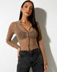 Image of Kelly Shirt in Mesh Taupe