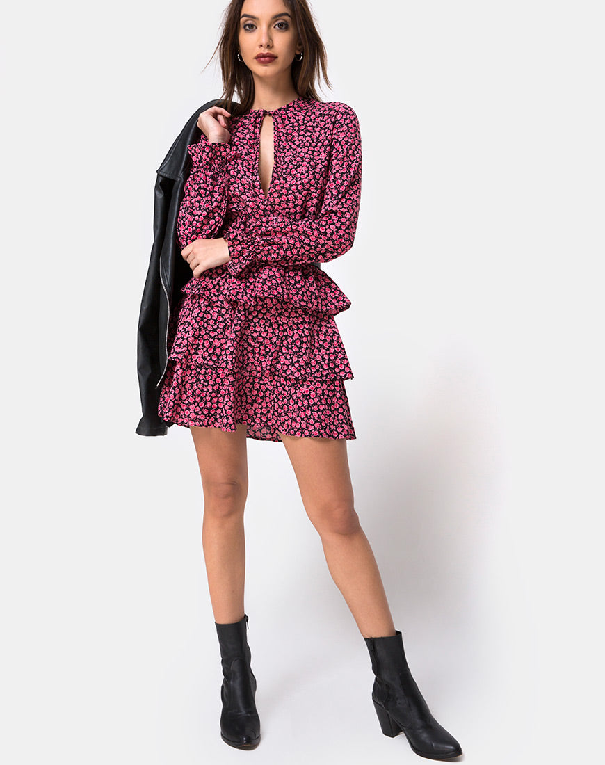 Image of Kepsibelle Dress in Ditsy Rose Pink