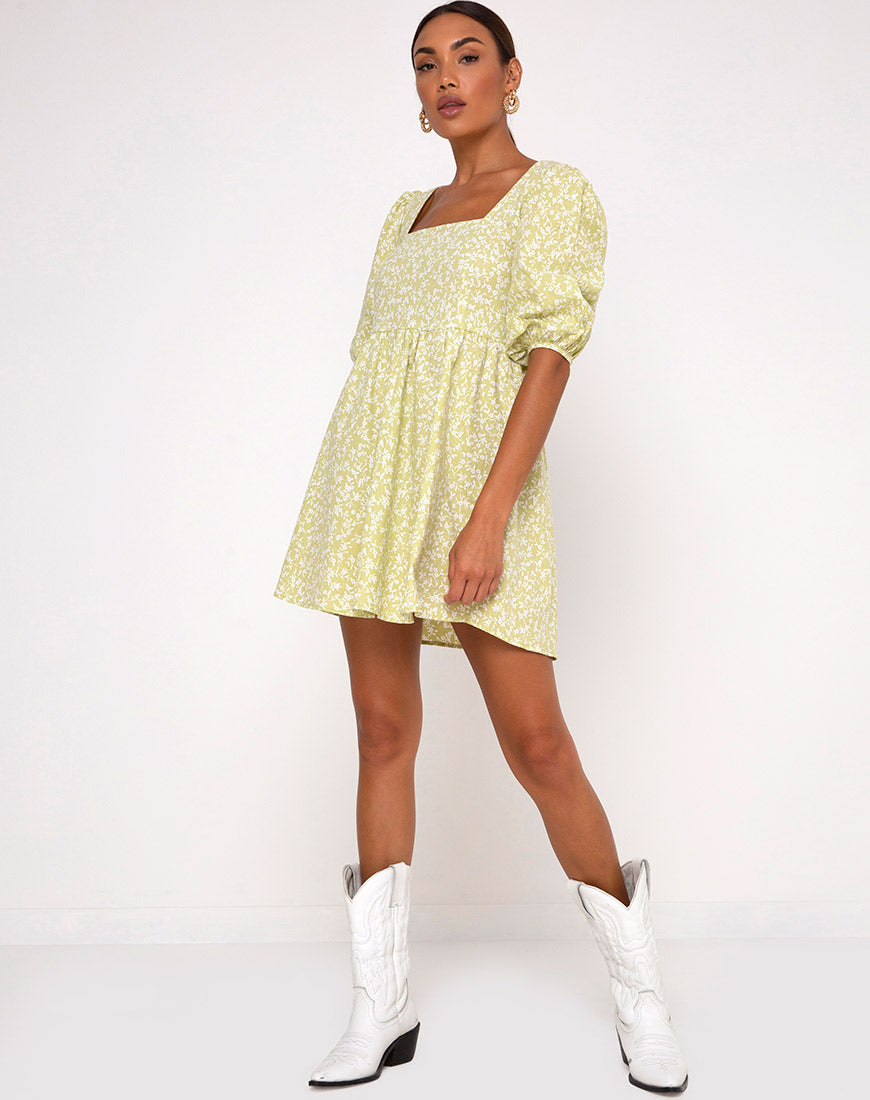 Image of Kezie Skater Dress in Botanic Mint Foam