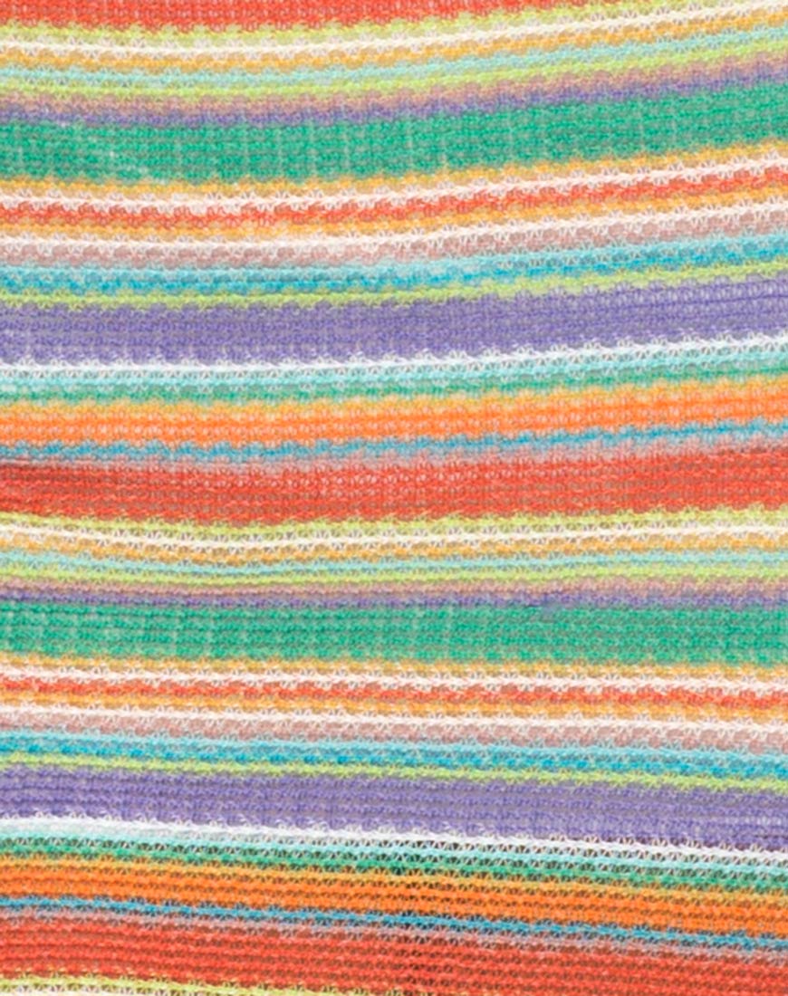 Image of Kimmy Bodycon Skirt in Rainbow Knit