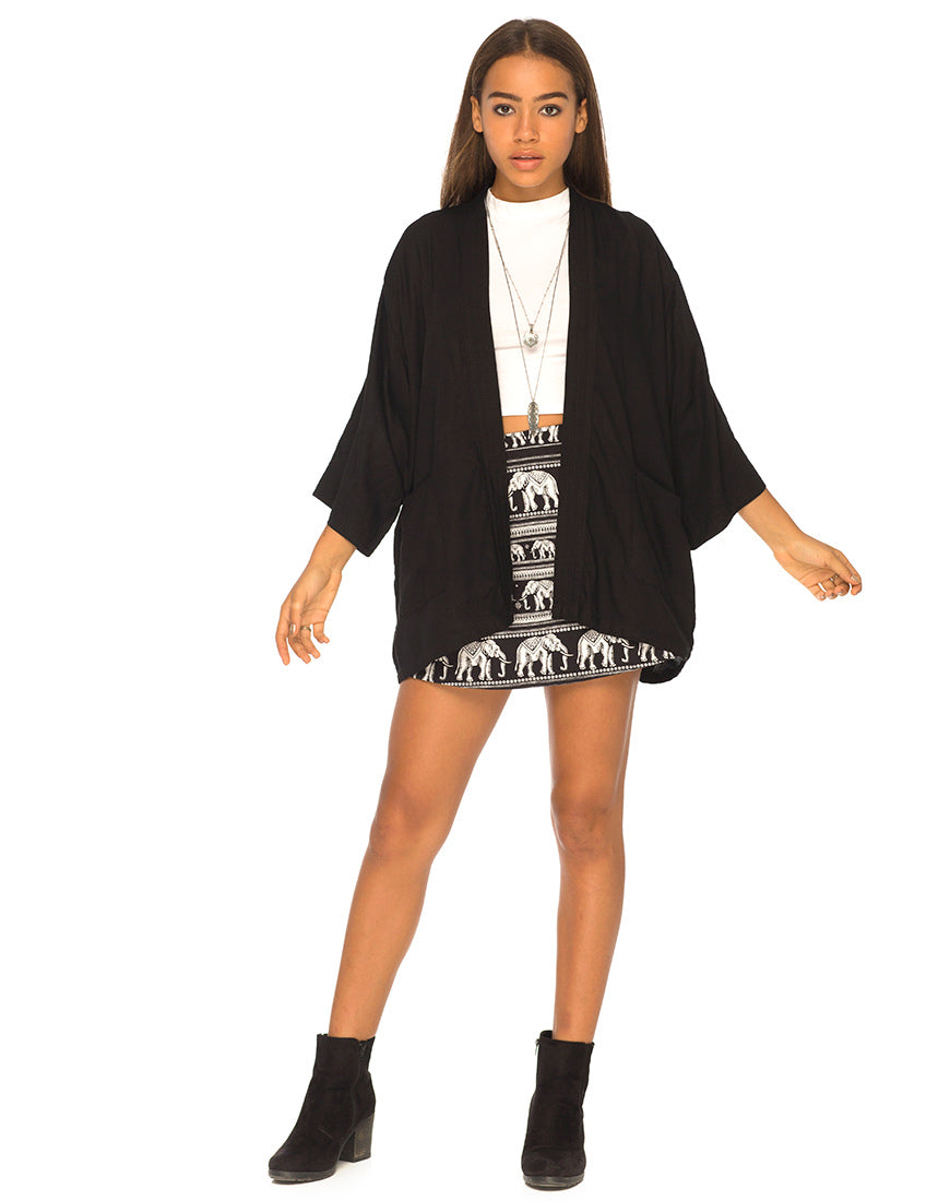 Kimono Jacket in Black