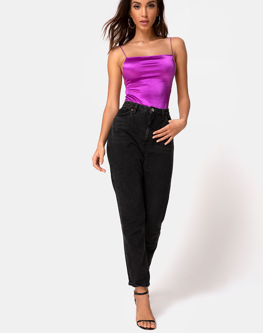 Image of Koza Bodice in Satin Violet