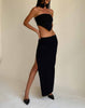 image of Stusie Split Hem Maxi Skirt in Black