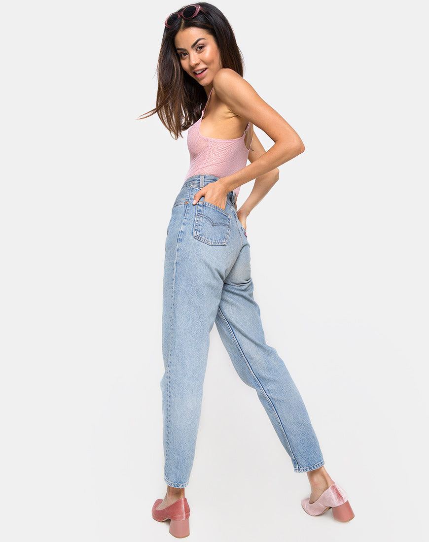 Image of Lanora Bodice in Lacey Knit Blush