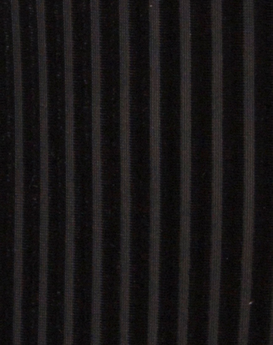 Image of Lao Plunge Bodice in Black Sheer Stripe