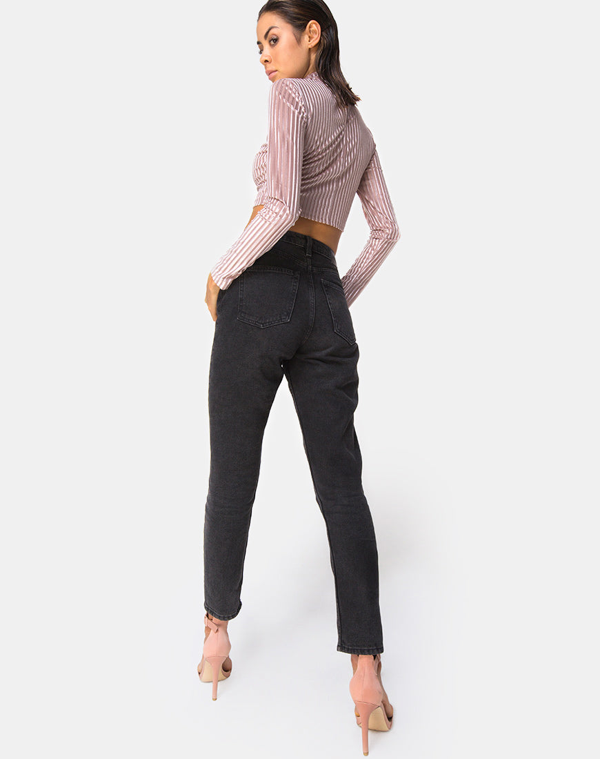 Image of Lara Crop Top in Taupe