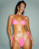 image of Leyna Bikini Bottom in Hot Pink