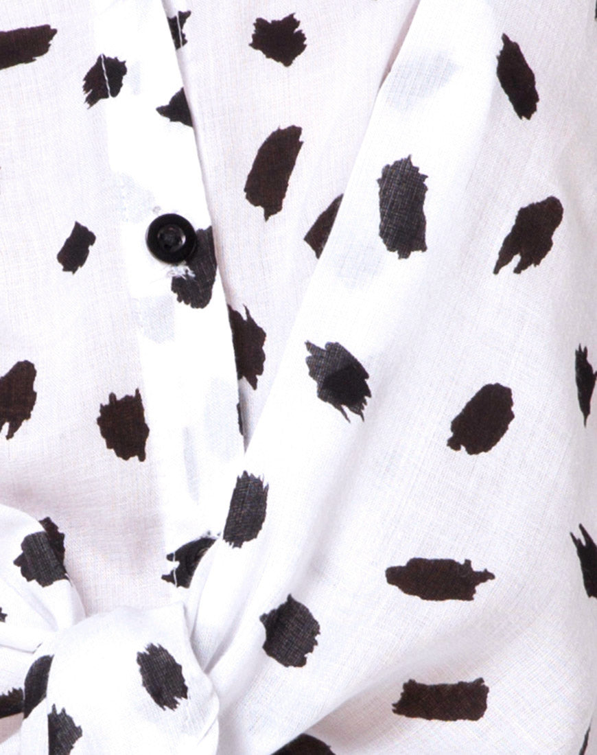 Image of Lauv Shirt in Diana Dot White