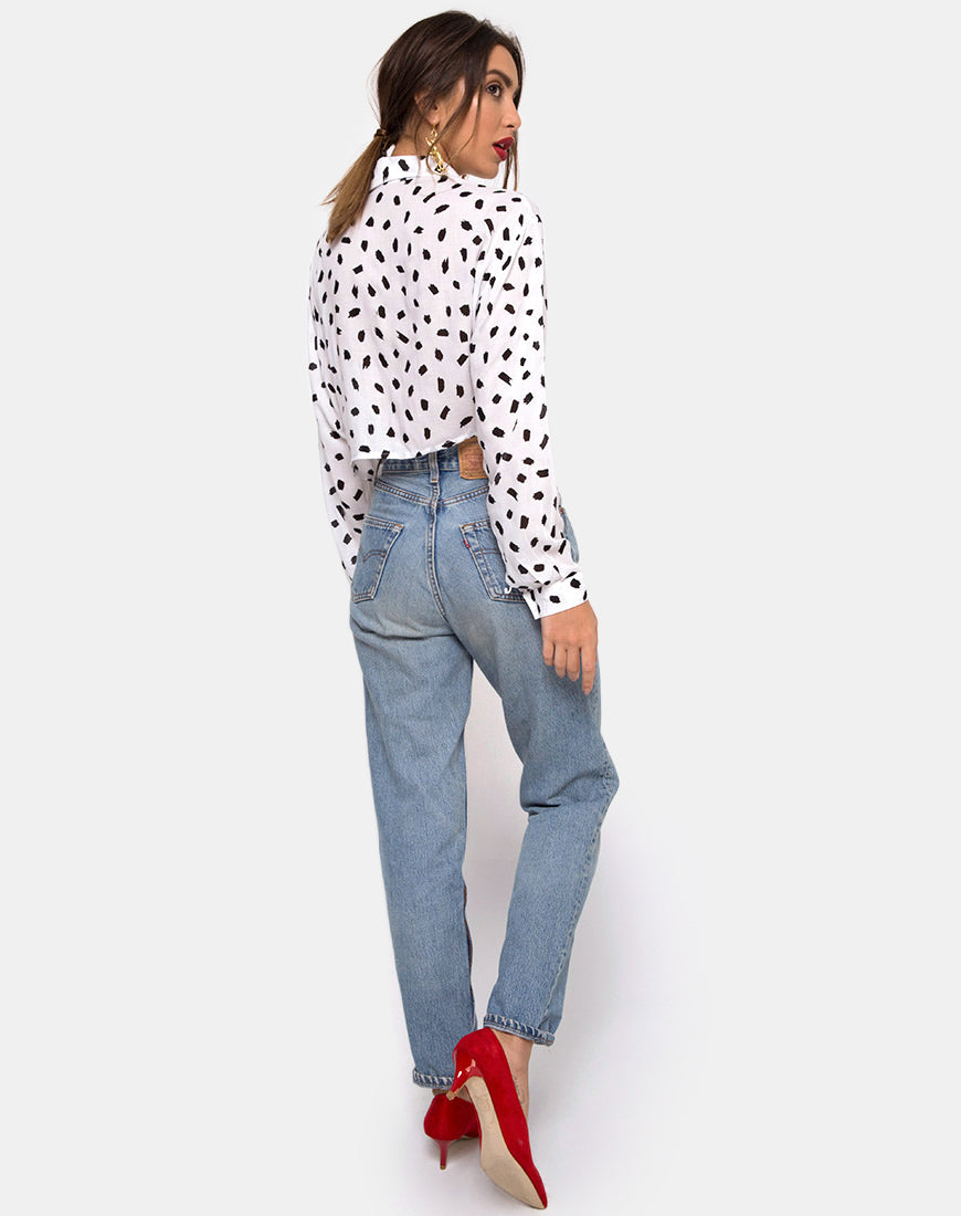 Image of Lauv Shirt in Diana Dot White