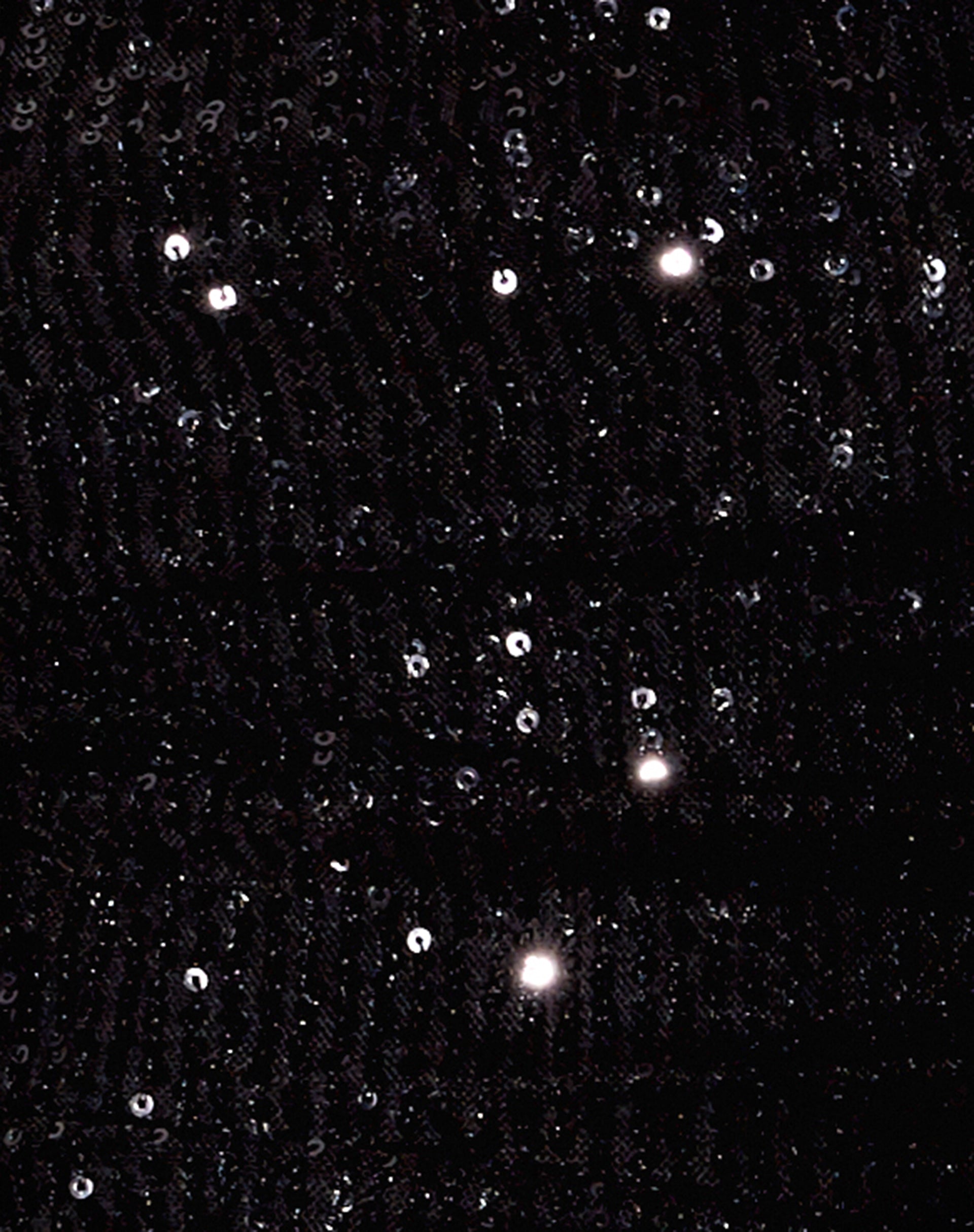 Image of Malida Mini Dress in Drape Sequin Black