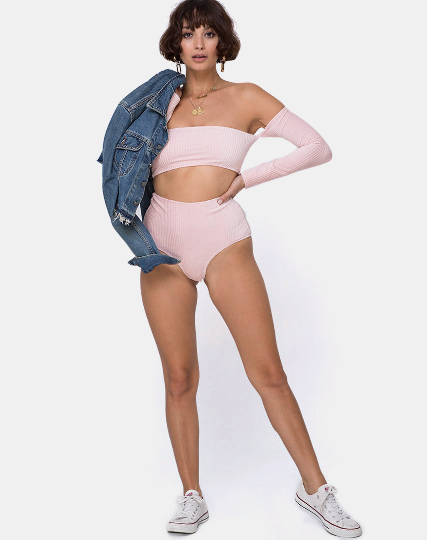 Image of Lesta Short in Fluffy Knit Candy