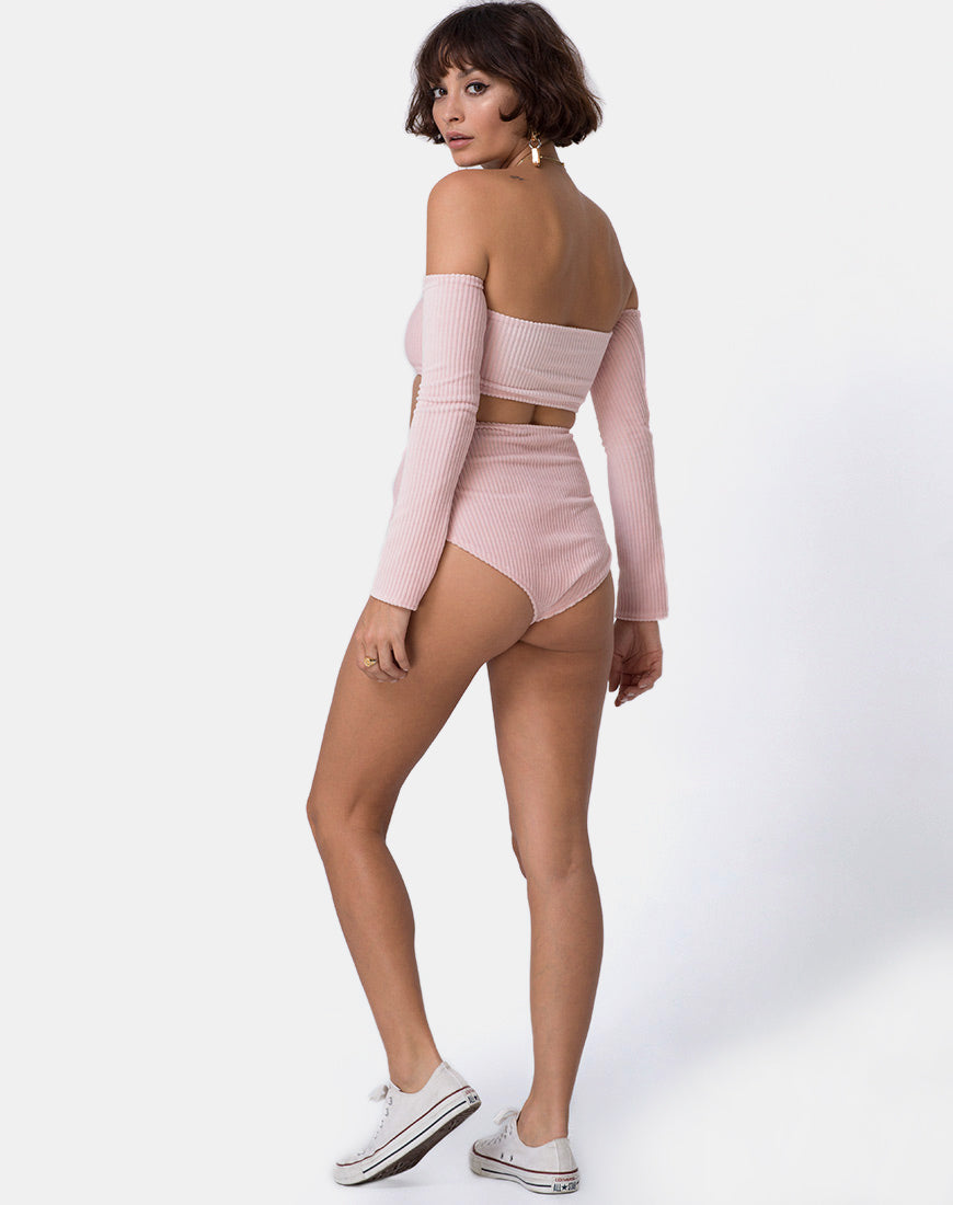 Image of Lesta Short in Fluffy Knit Candy