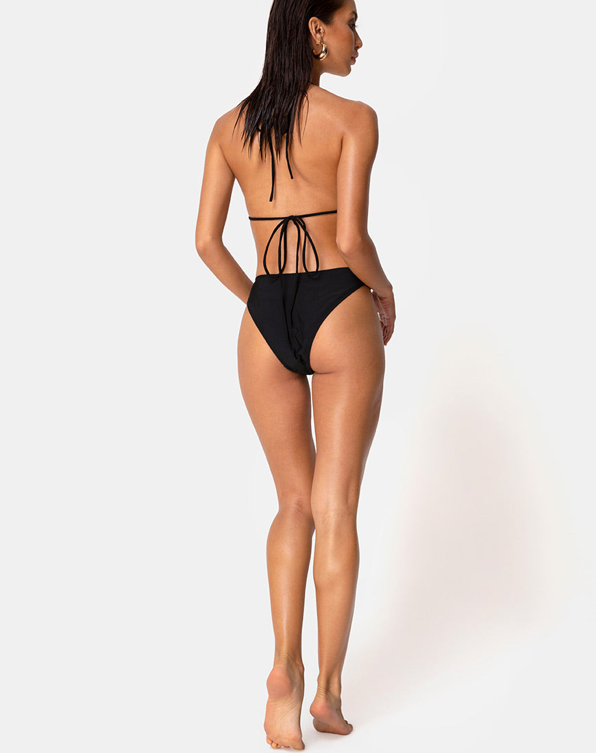 Image of Lillen Bikini Top in Matte Black