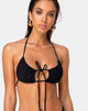 Image of Lillen Bikini Top in Matte Black