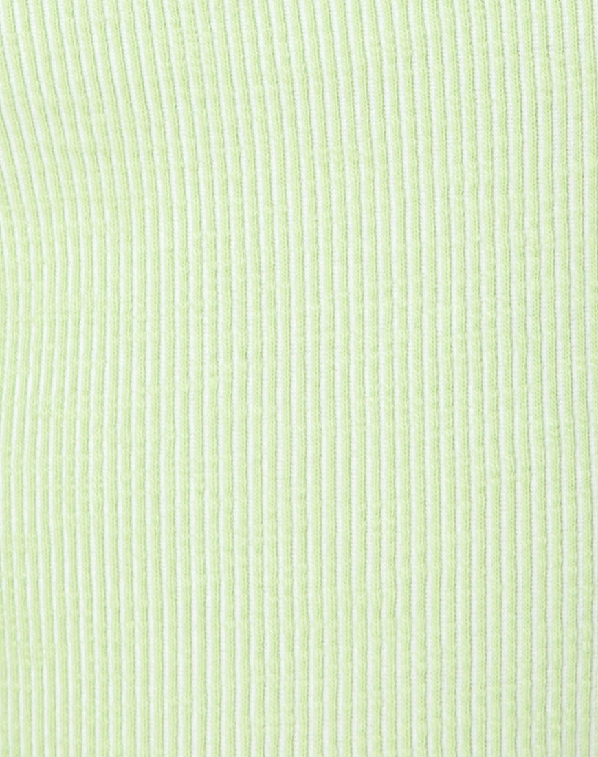 Image of Lisari Bodice in Rib Pastel Lime