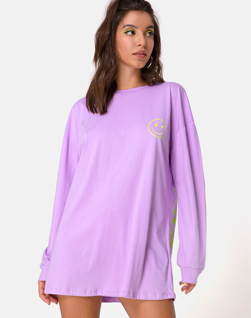 Image of Lotsun Sweatshirt in Purple Yellow Dream Scape