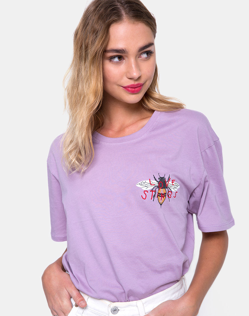 Image of Oversize Basic Tee in Lovestings Lilac
