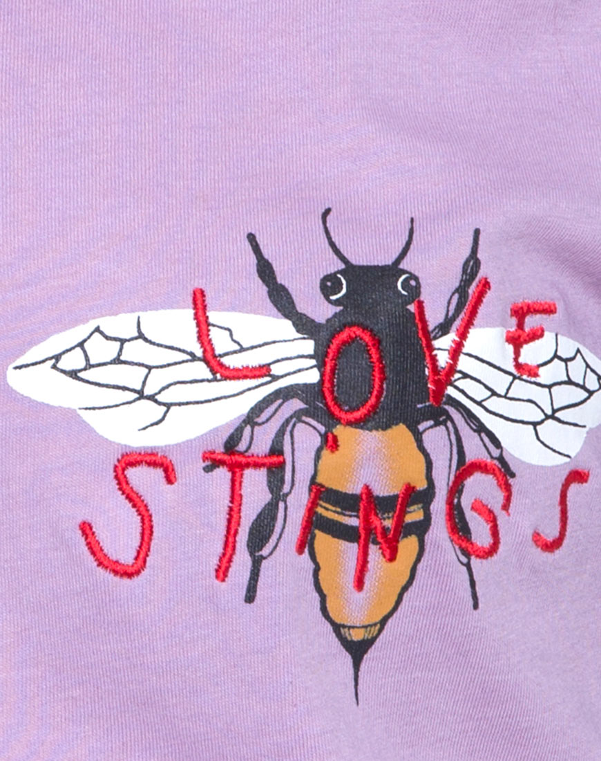 Image of Oversize Basic Tee in Lovestings Lilac