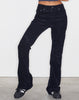 Image of Low Rise Bootleg Jeans in Cord Black
