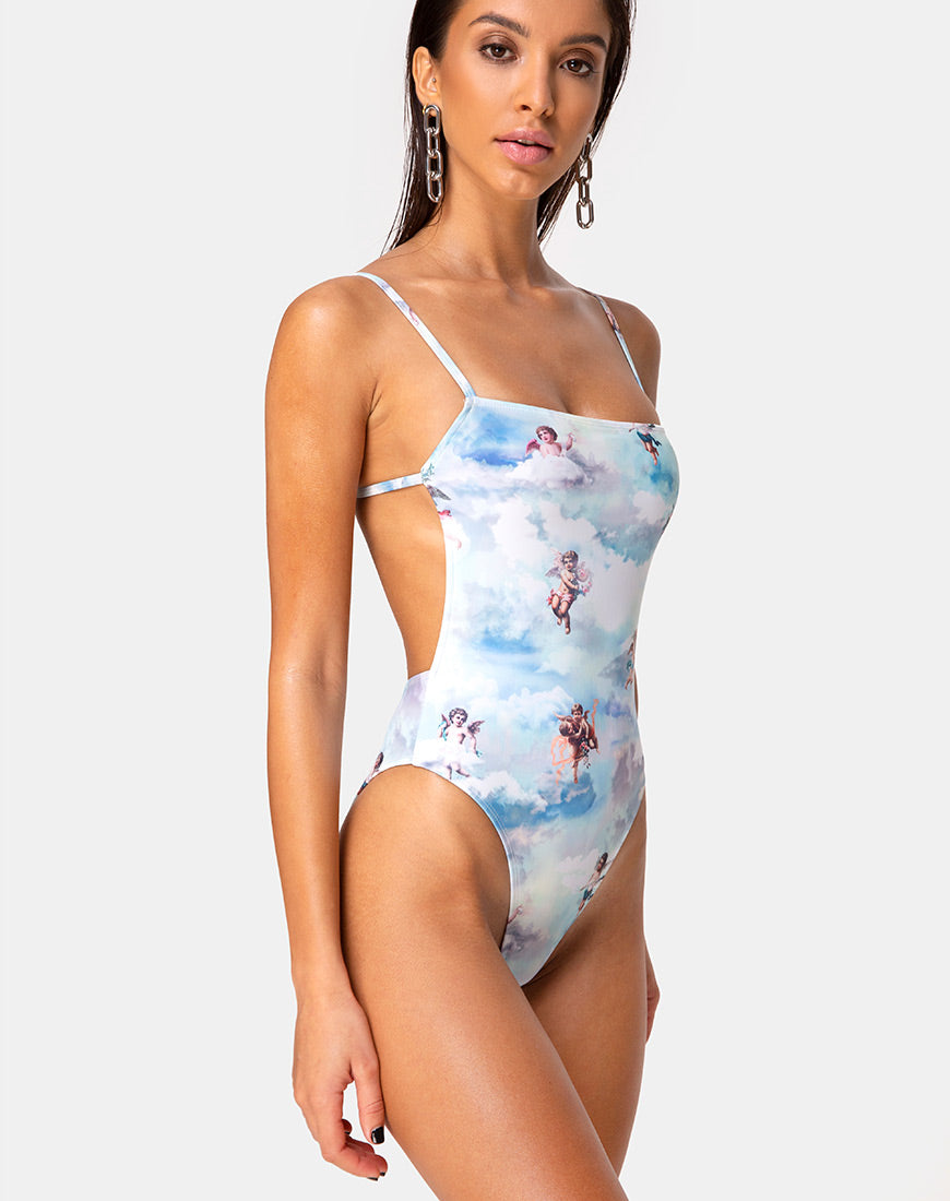 Luelle Swimsuit in Bikini Angel Sky Blue