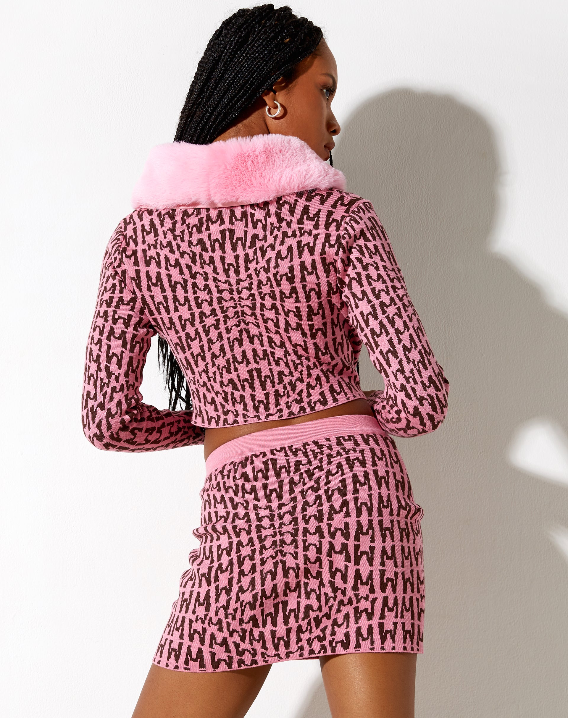 Image of Riani Mini Skirt in Wavey M Pink