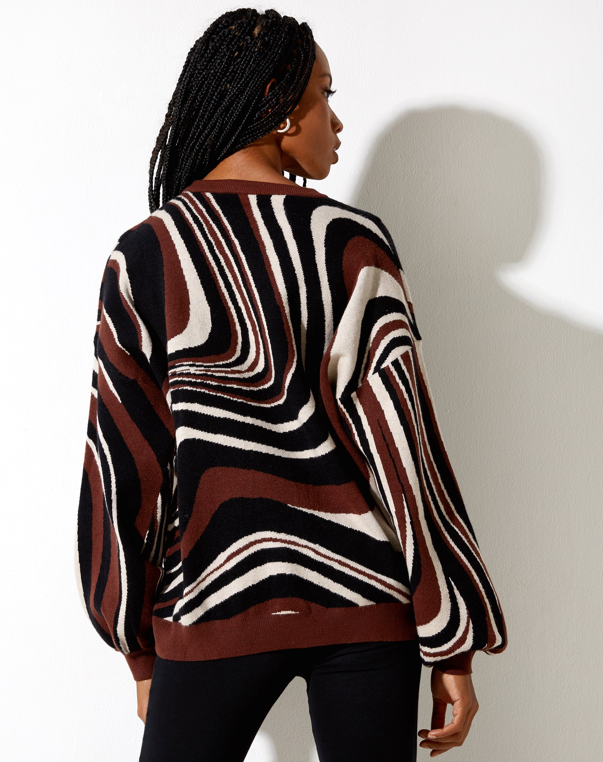 Image of Mably Jumper in Mega Ripple Brown