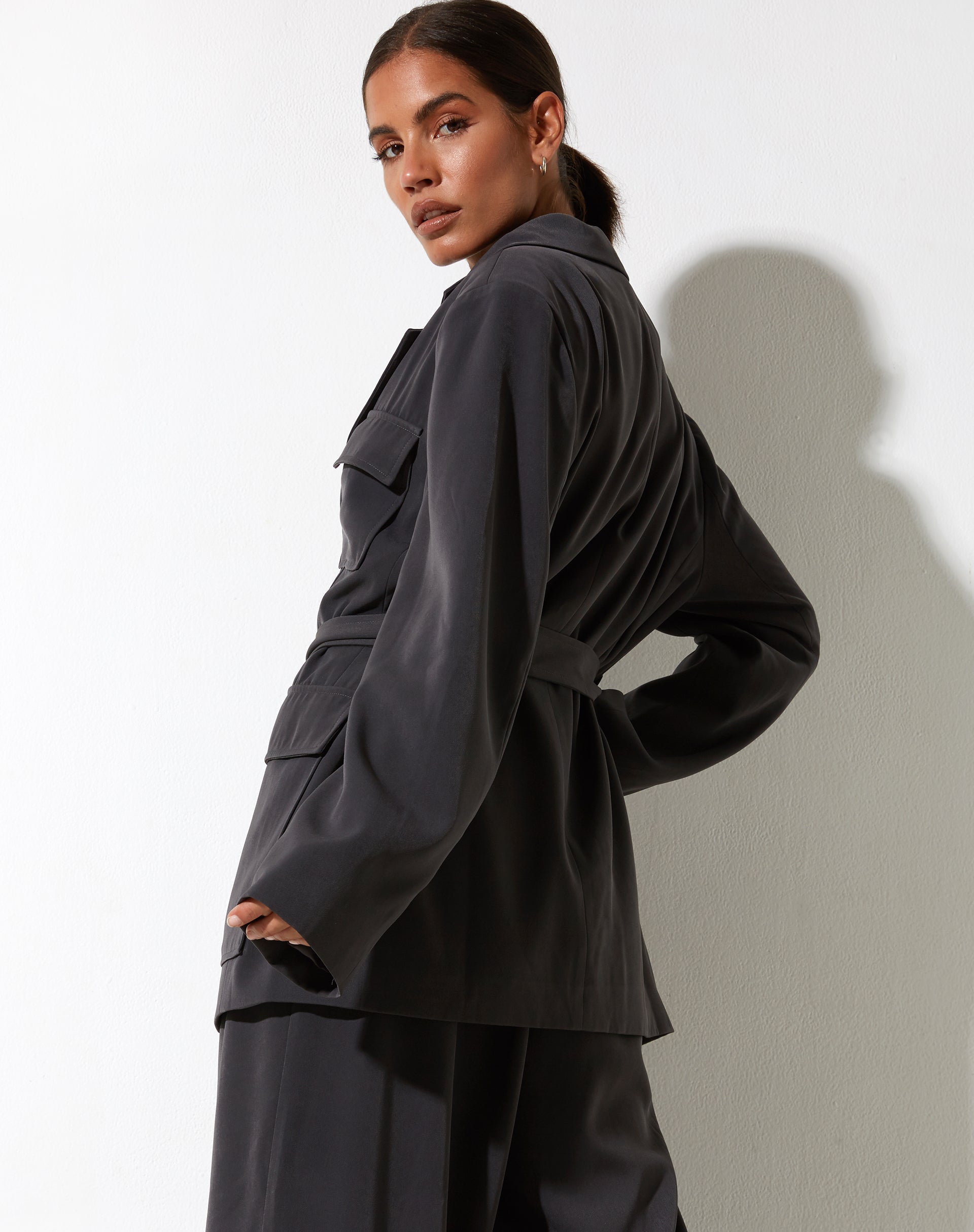 image of Magawa Blazer in Tailoring Charcoal