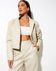 Image of Maja Cropped Blazer in Pu Ecru