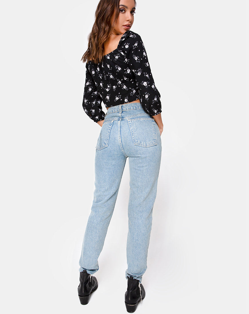 Image of Malon Crop Top in Dark Tulip