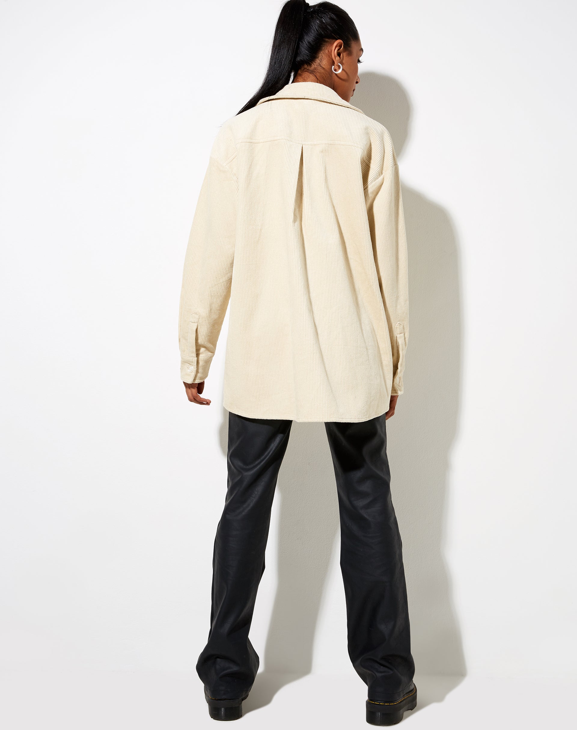 Image of Marcy Shirt in Corduroy Tan