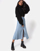 Image of Marni Midi Skirt in Skater Polka Blue