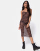 Image of Mauna Dress in Leopard Mesh