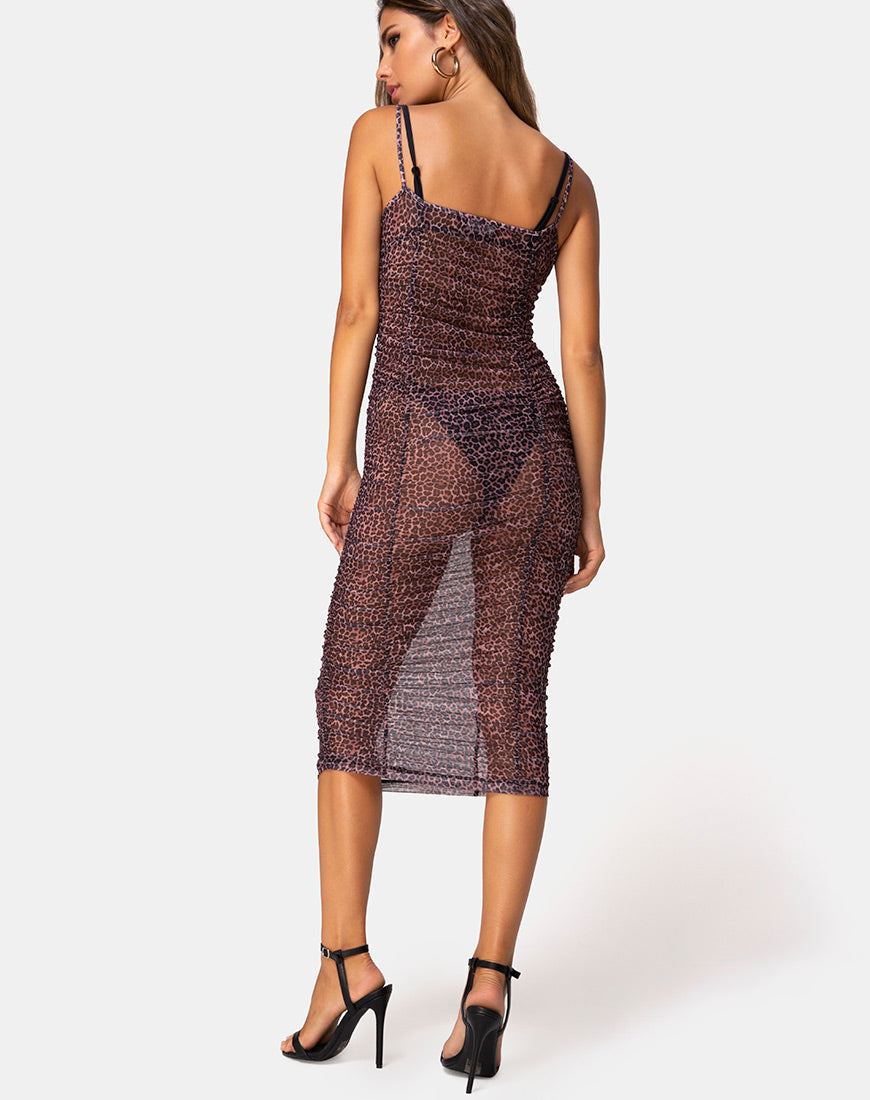 Image of Mauna Maxi Dress in Rar Leopard Mesh