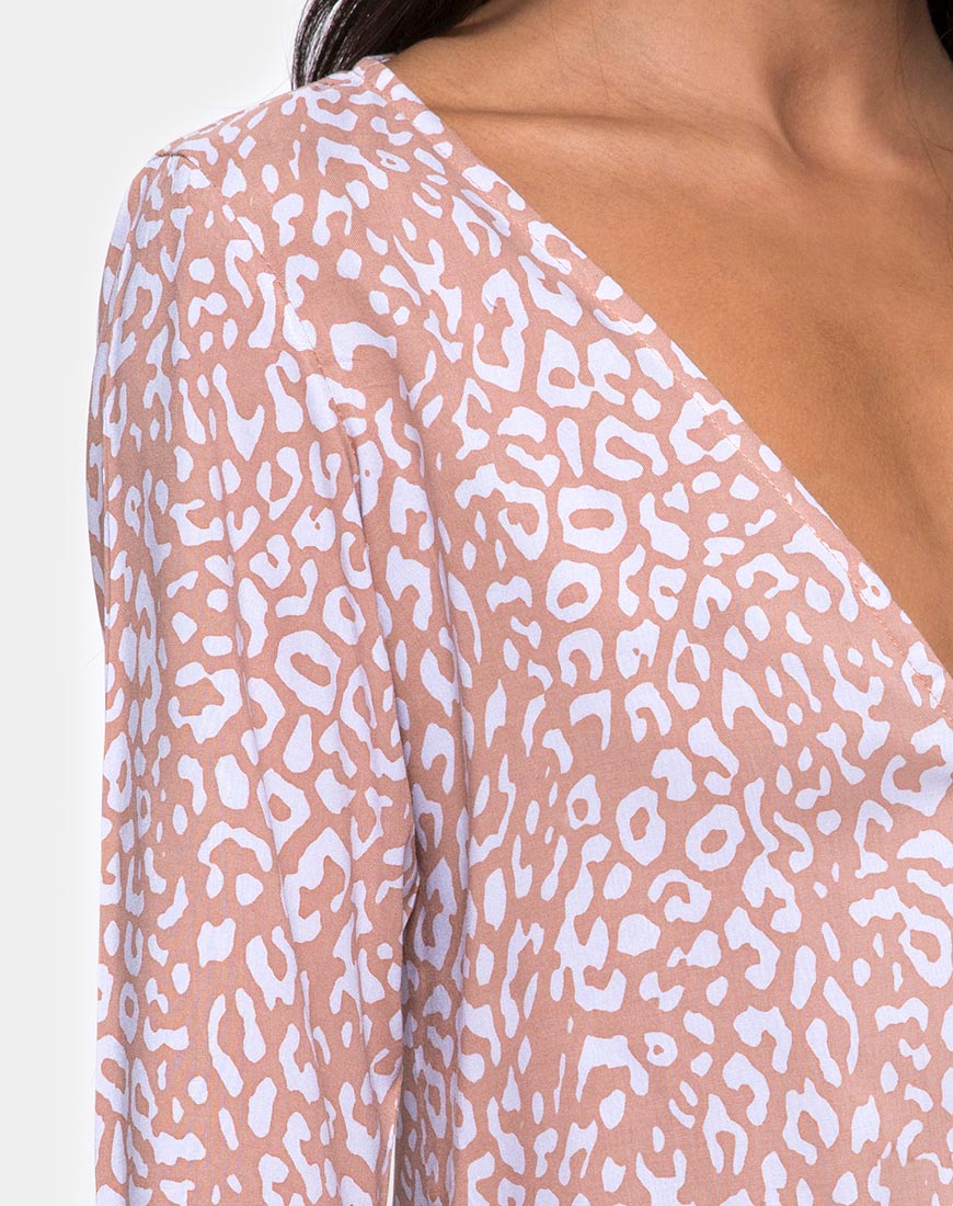 Image of Merida Blouse in Leopard Spot