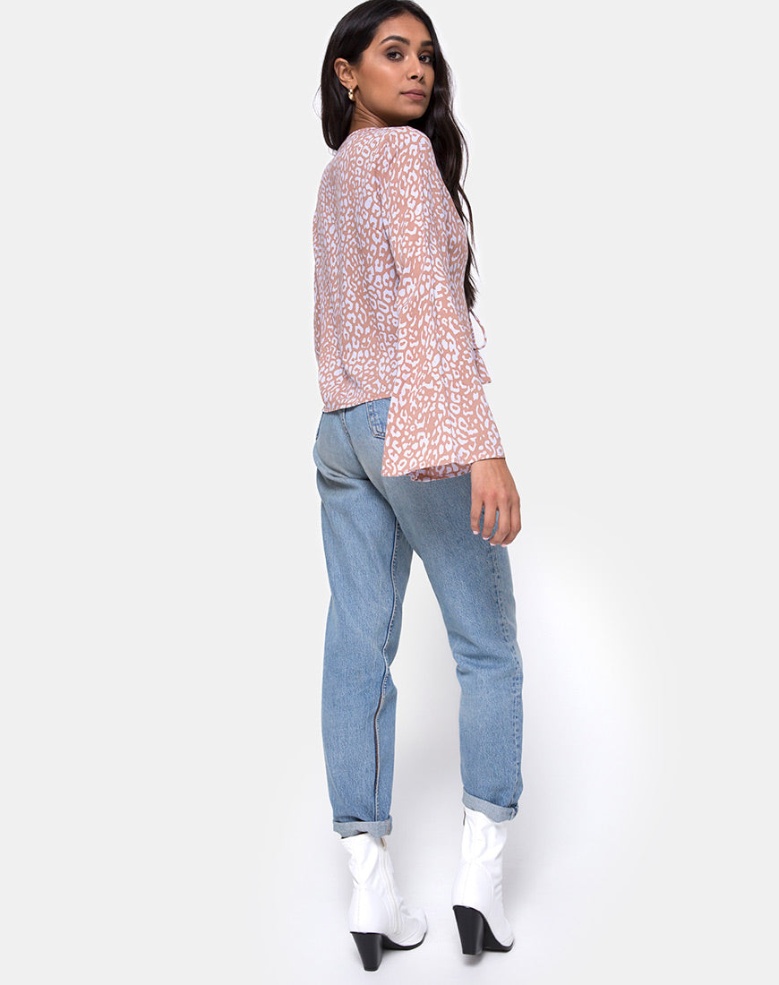 Image of Merida Blouse in Leopard Spot