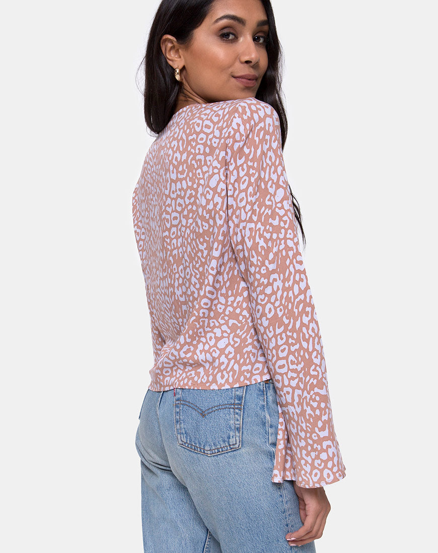 Image of Merida Blouse in Leopard Spot
